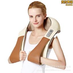 揉捏按摩披肩多功能肩頸全身禮品車家兩用頸部電動六鍵頸椎按摩器 歷史價格詳細信息