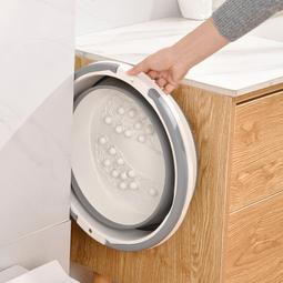 可摺疊泡腳桶家用可攜式足浴盆泡腳盆過小腿洗腳盆按摩養生桶神器 歷史價格詳細信息