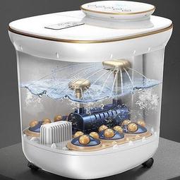 足浴盆加熱家用電動按摩泡腳桶全自動加深恆溫洗腳盆養生桶足浴器 歷史價格詳細信息