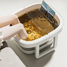 【可折疊足浴盆】家用足浴盆 腳部自動按摩器 腳部spa加熱泡腳桶 電動恆溫足浴器 可攜式足浴盆 美規110V 歷史價格詳細信息