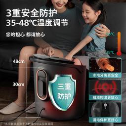 泡腳桶高深桶洗按摩電動腳盆加熱過小腿足浴盆過膝吳昕足浴器 歷史價格詳細信息