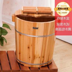 泡腳桶家用木桶洗腳盆足浴桶碳化泡腳盆木盆按摩木盆老式 歷史價格詳細信息