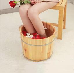 40cm高洗腳木桶杉木足三裡泡腳桶足浴桶實木過小腿帶蓋家用足浴盆 歷史價格詳細信息