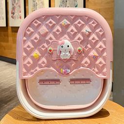 卡通可愛可摺疊泡腳桶過小腿家用恆溫燻蒸足浴盆可攜式加長洗腳盆 歷史價格詳細信息