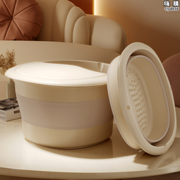 可攜式洗腳盆保溫家用泡腳桶加高深桶帶蓋子摺疊盆宿舍按摩足浴盆加厚 歷史價格詳細信息