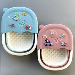 摺疊兒童泡腳桶洗腳盆小孩寶寶足浴桶卡通可愛少女足浴盆塑料宿意 歷史價格詳細信息