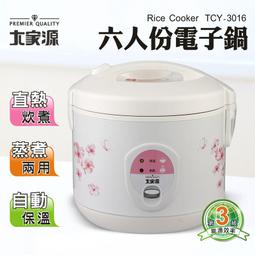 @大家源TCY-3016 六人份電子鍋 歷史價格詳細信息