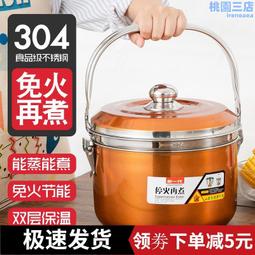 加厚304不鏽鋼湯鍋家用復底鍋粉色煮粥熬湯燃氣灶電磁爐鍋小湯鍋 歷史價格詳細信息
