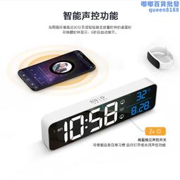 電視櫃時鐘桌面臺式鐘錶客廳智能電子鬧鐘臥室床頭創意音樂多功能 歷史價格詳細信息