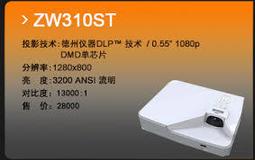 超短焦雷射投影機OPTOMA ZX310ST亮度3000流明/1 公尺可投80”畫面 歷史價格詳細信息