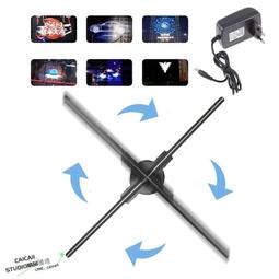 【熱銷3D投影儀】裸眼3d三維立體懸浮空氣成像全息投影儀led光子風扇廣告機顯示屏 歷史價格詳細信息