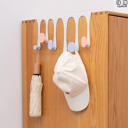 免打孔門後掛鉤掛衣架收納層架門口進門臥室門上神器衣服置物架房間 歷史價格詳細信息