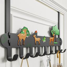 門後掛鈎免打孔掛衣架牆上壁掛臥室門上掛架衣服帽收納置物架神器 歷史價格詳細信息