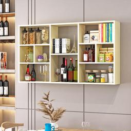 餐廳牆上一字隔板鐵藝置物架小戶型牆面裝飾架北歐簡約牆壁掛書架 歷史價格詳細信息