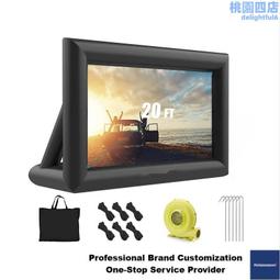 充氣電影屏幕戶外便攜移動120寸高清投影幕布露天商用會議投影屏 歷史價格詳細信息