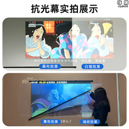 幕布投影100寸家用辦公壁掛式幕貼牆簡易免打孔高清4k投影儀 歷史價格詳細信息