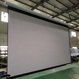 高檔投影儀布幕電動家用遙控自動升降高清抗光壁掛幕投影布投 歷史價格詳細信息