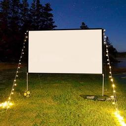 戶外露營投影儀幕布可攜式可摺疊收納投影儀支架布幕露天大型電影 歷史價格詳細信息