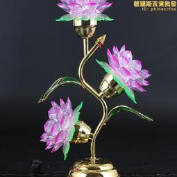 家用插電供佛燈蓮花拜神長明財神燈電蠟燭燈神台燈led電子香燭台 歷史價格詳細信息