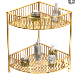 洗漱臺收納架化妝室洗手檯檯面置物架浴室洗臉臺廁所化妝品轉角架 歷史價格詳細信息