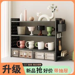 防塵置物架 廚房桌子長方形多功能置物架帶櫃子切菜臺家用多層簡易收納做飯桌 歷史價格詳細信息