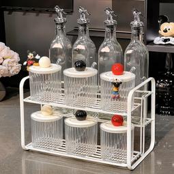 廚房用品品置物架檯面調味品收納層架子鹽調味罐收納盒家用大全 歷史價格詳細信息