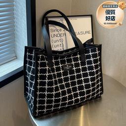 女大學生上課包包單肩託特包早八通勤大容量手提袋帆布包百搭可愛 歷史價格詳細信息