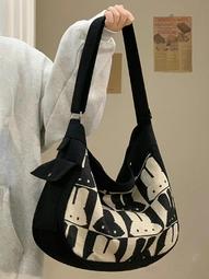 包包2023新款潮休閒學生上課通勤包慵懶風單肩斜挎託特包女大容量 歷史價格詳細信息