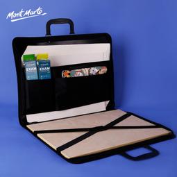 蒙瑪特 A3文件袋拉鍊手提畫包文件夾圖紙包美術作品收納包塑料黑色資料袋 歷史價格詳細信息