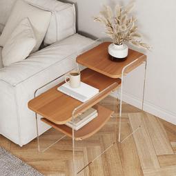 沙發邊櫃側邊櫃客廳長方形輕奢儲物櫃小茶几簡約北歐扶手邊幾 歷史價格詳細信息