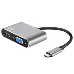 TYPE-C TO HDMI  VGA 電腦專用高畫質影音轉接線(銀) 歷史價格詳細信息