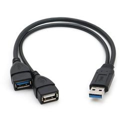 USB3.0 高速雙頭usb數據線/傳輸線 兩頭公對公 亮黑色0.5米長 優質線材 傳輸快速穩定 筆電/桌機/機上盒必備 歷史價格詳細信息