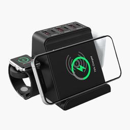 充電器 無線充電器 多口usb充電器 快充PD數顯電流無線充手機筆記本桌面充電座【華海供應】 歷史價格詳細信息