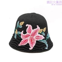 草帽刺繡流蘇花卉大檐草帽 CREAMPP 原創高訂復古優雅國風遮陽盆帽 新品 歷史價格詳細信息