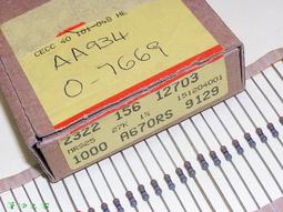 【電 阻】荷蘭 PHILIPS 22K / 22K&Omega; 0.6W 1% 50ppm 早期金屬膜電阻〔MRS25〕 歷史價格詳細信息