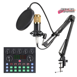 v8聲卡唱歌手機專用套裝網紅主播電腦設備麥克風話筒k歌神器 歷史價格詳細信息