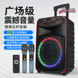 廣場舞音響戶外演出家用k歌手提音箱大音量重低音炮喇叭 歷史價格詳細信息