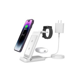 48h出貨丶新品三合一無線充電器適用手機耳機手錶可摺疊充電座 歷史價格詳細信息