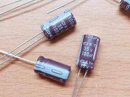 電解電容 電容 KY 100uF 35V Capacitor Nippon Chime-Con 日本 6.3x11mm 歷史價格詳細信息