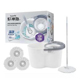 洗脫拖升級加大雙槽平板拖把(紅) 加贈寶柔地板清潔劑 歷史價格詳細信息