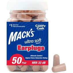 Mack's 螢光綠色超軟耳塞Snore Blockers Soft Foam Earplugs - 12 對 歷史價格詳細信息