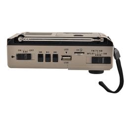 熱銷復古收音機多功能便攜插卡音箱帶時鐘不防水收音機 歷史價格詳細信息