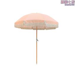 戶外沙灘傘別墅庭院傘酒店民宿遮陽傘雙拼色中柱傘泳池太陽傘 歷史價格詳細信息