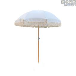 戶外沙灘傘別墅庭院傘酒店民宿遮陽傘雙拼色中柱傘泳池太陽傘 歷史價格詳細信息