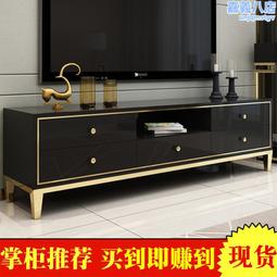電視櫃背部鏤空落地無腿40高款45下翻門隱藏插座玻璃門實木奶油風 歷史價格詳細信息
