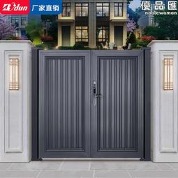 鋁藝小門別墅庭院花園家 鄉村農村院子戶外鋁合金雙開門大門定制  【華海供應】 歷史價格詳細信息