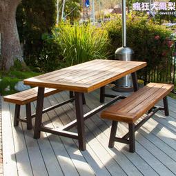 鐵藝實木餐桌椅組合簡約家用餐廳小戶型餐檯輕奢長方形飯桌 歷史價格詳細信息