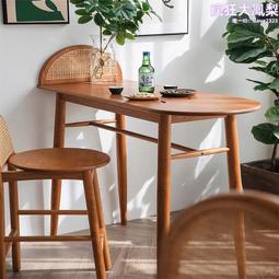 北歐實木吧檯櫃 小戶型客廳巖板隔斷島臺日式餐邊櫃儲物收納酒櫃 歷史價格詳細信息