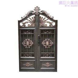 中式庭院門鋁合金別墅庭院大門入戶防盜門農村自建庭院雙開大門 歷史價格詳細信息