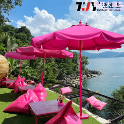 鋁合金中柱傘超大傘帝王帝國傘可配庭院桌椅一體式戶外傘 歷史價格詳細信息